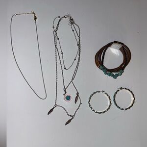 Turquoise and Silver Jewelry Set